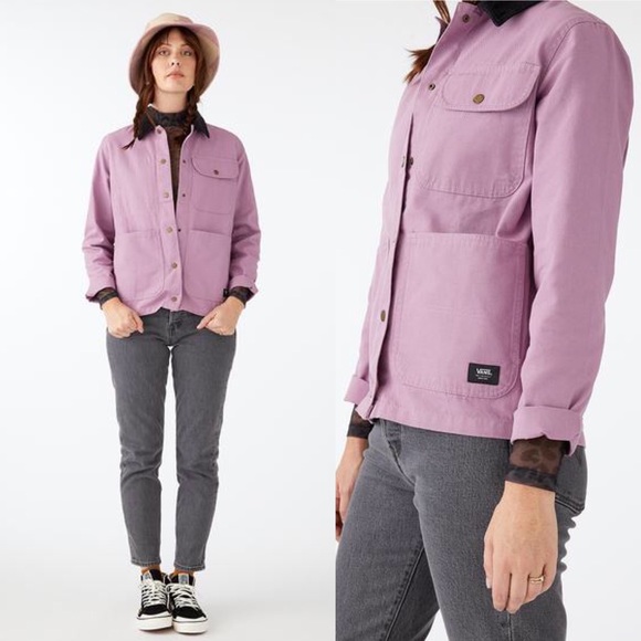 pink vans coat